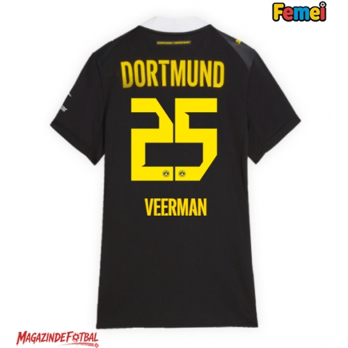Borussia Dortmund Joey Veerman #25 Tricou Fotbal Replică 2026-27 Femei Deplasare Borussia Dortmund Joey Veerman #25 Tricou Fotbal Replică 2026-27 Femei Deplasare